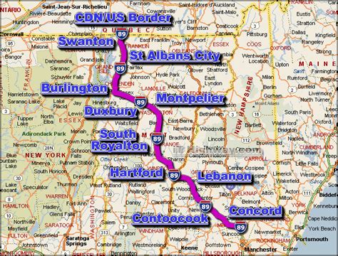 I 89 Road Maps Traffic News