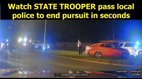 Arkansas State Police End Pursuit With Great Pit In Seconds While