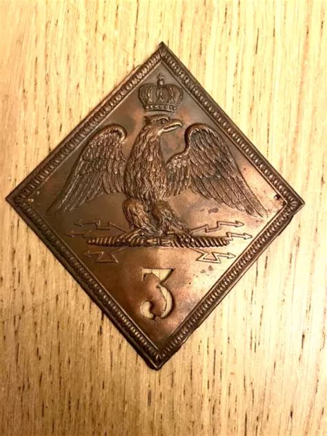 Napol On Er Empire Plaque De Shako Eme R Giment De Hussards Repro