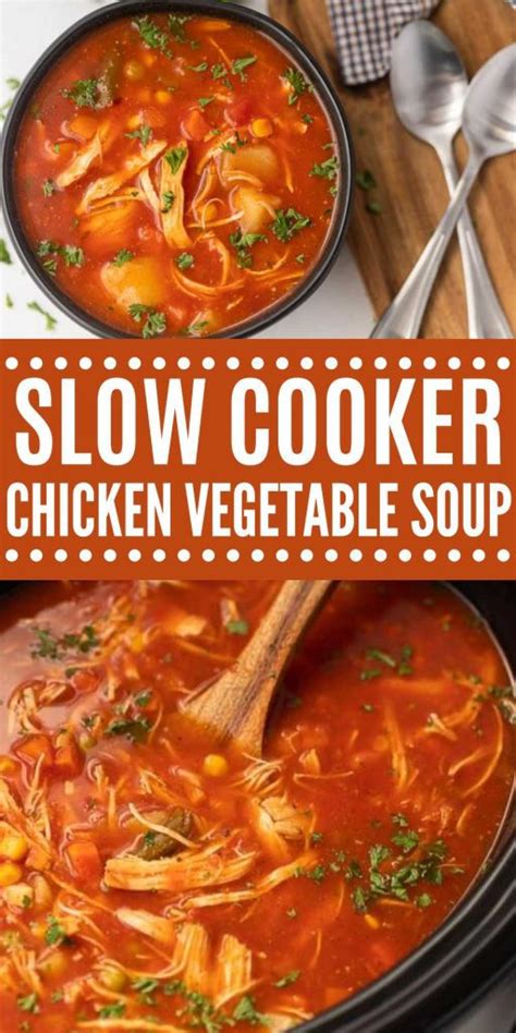 Crockpot Chicken Vegetable Soup Recipe Chicken Soup