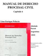 Capitulo Pdf Manual De Derecho Procesal Civil Capitulo Lino