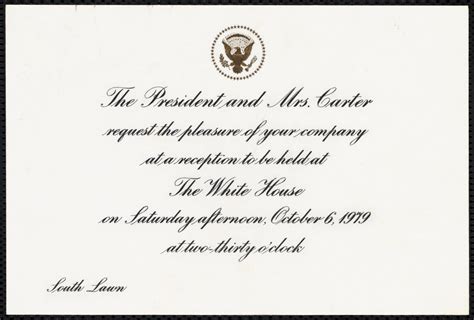 White House Invitation Digital Commonwealth