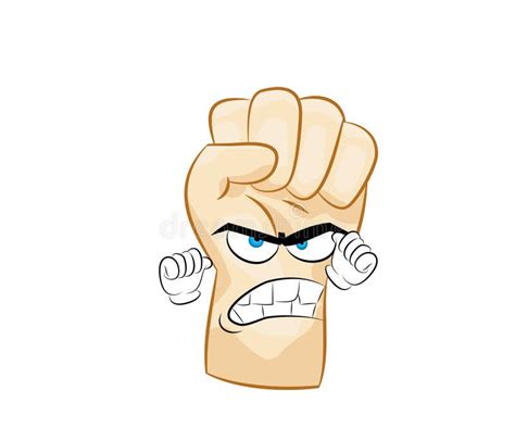 Angry fist stock vector. Illustration of striking, muscular - 21428161