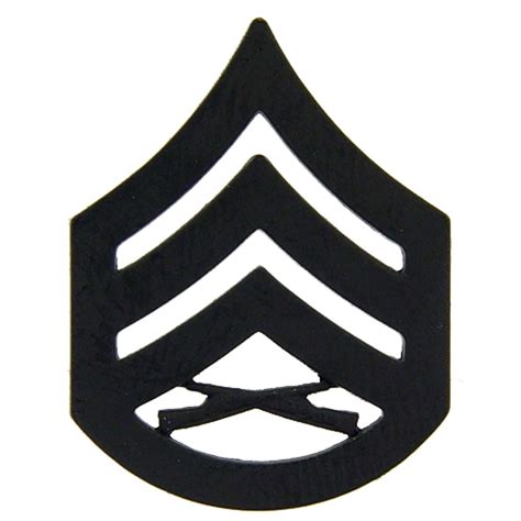 U.S.M.C. Staff Sergeant Rank Insignia Black - Walmart.com - Walmart.com