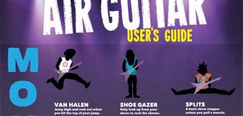 The Official Air Guitar Users Guide Only Infographic