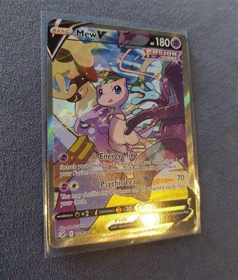 Pokemon Tcg Fusion Strike Mew V Alternate Art Nm Values Mavin