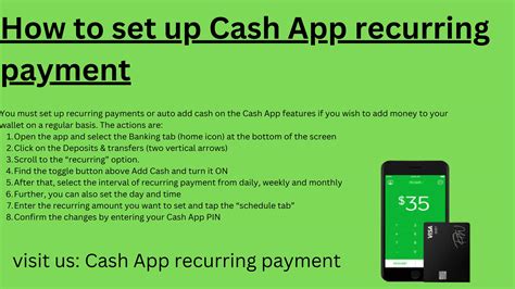 How To Set Up Cash App Recurring Payment By Cashappupdate Issuu