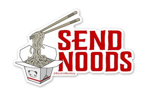 Send Noods Sticker Rockin Monkey