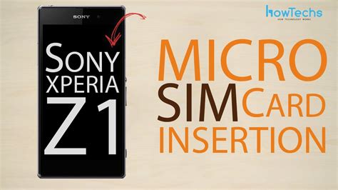 Sony Xperia Z1 Micro SIM Card Insertion YouTube