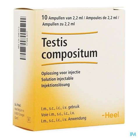 Testis Compositum Ii 10x2 2ml Heel Apotheek Vanderhaegen