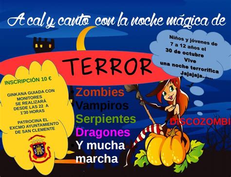 Velada Nocturna. Gymkana terrorífica para niños | Ayuntamiento de San ...