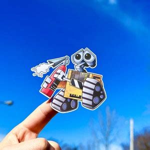 Wall E Sticker Walle Sticker Disney Wall E Funny Sticker Disneyland