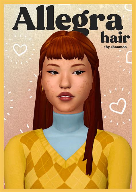 Sims 4 Bangs Accessory Cc