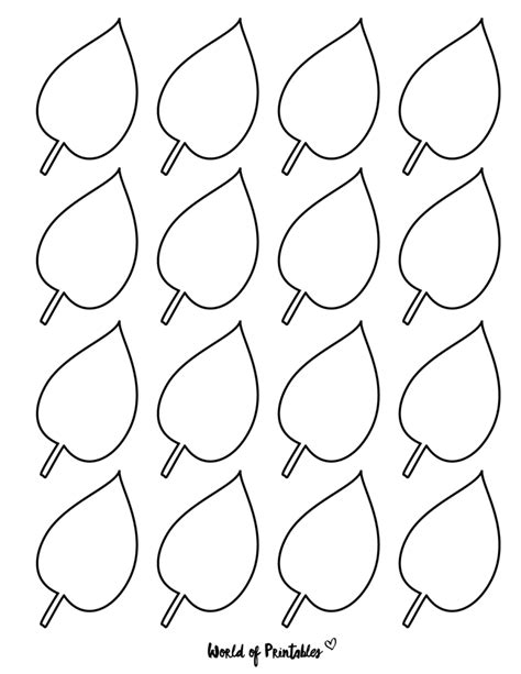 37 Printable Leaf Templates Outlines Shapes Free Artofit