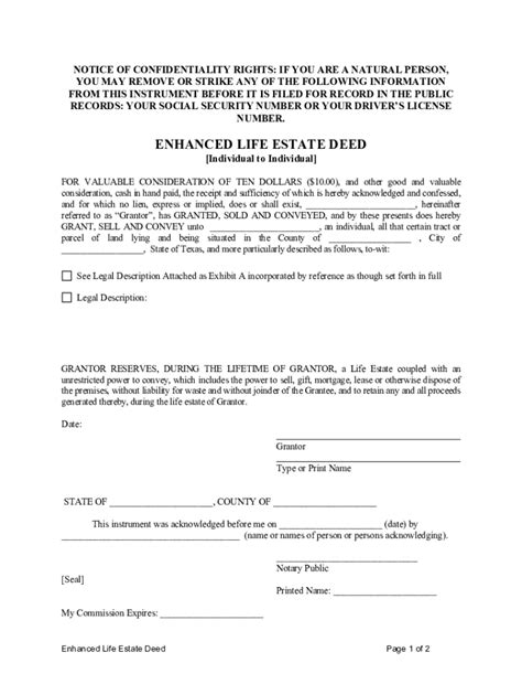 Lady Bird Deed Form Fill Online Printable Fillable Blank Pdffiller