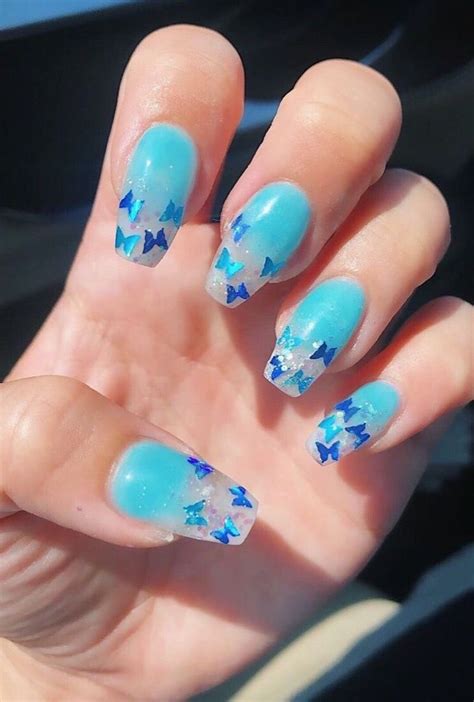 Best Blue Butterfly Nail Designs Stylewile