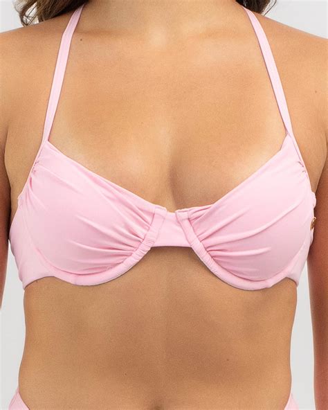 Shop Kaiami Rori Underwire Bikini Top In Strawberry Gelato Fast Shipping And Easy Returns City