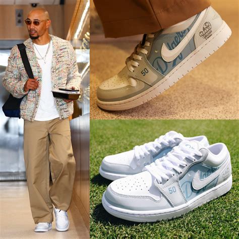 Mookie wearing custom Dodgers Jordan’s for opening day. | Scrolller