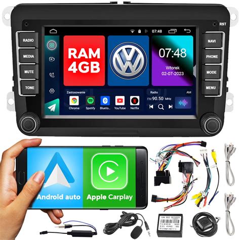 Radio Samochodowe Nawigacja Android Volkswagen Tiguan Skoda Yeti