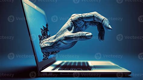 Advance Futuristic Technology Concept with Abstract Style Human Hand