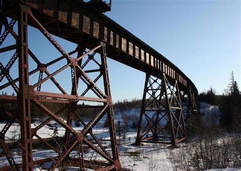 Tall Steel Trestle At Ottawa Brook Cape Breton Island The Greatrails