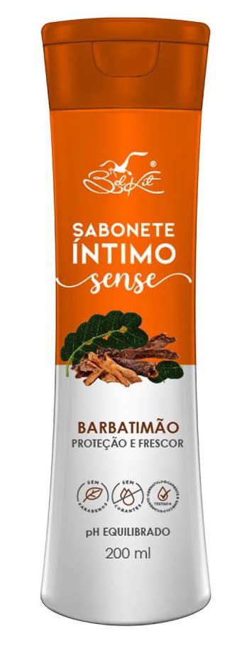 Kit c 3 sabonetes Intimo Sense Barbatimão 200ml Benvitta Saúde