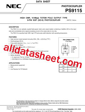 Ps Datasheet Pdf Nec