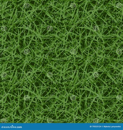 Grass Seamless Pattern Realistic Grass With Natural Colors Stock Vector Illustration Of Green