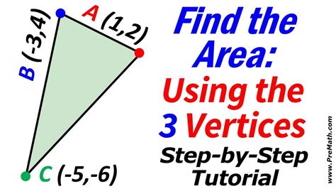 How To Find The Area Of A Triangle Using 3 Vertices Step By Step