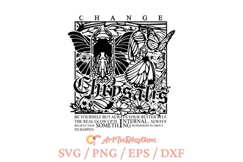 Chrysalis Svg, Butterfly Svg, Change Svg Graphic by artinrhythm
