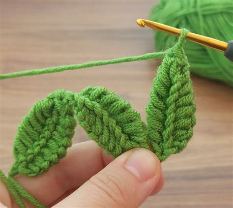 Very Easy Tunisian Leaf Pattern Online Tutorial Crochet By Nurg L