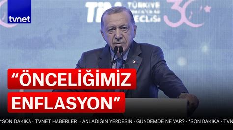 Cumhurbaşkanı Erdoğan Enflasyon tek haneye düşecek YouTube