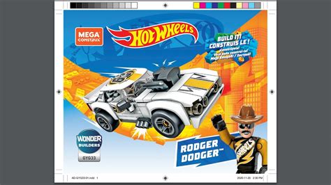 Rodger Dodger Instructions Hot Wheels Mega Bauanleitung Gyg33