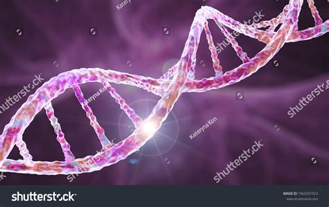 Genetic Mutation Conceptual 3d Illustration Double Stock Illustration