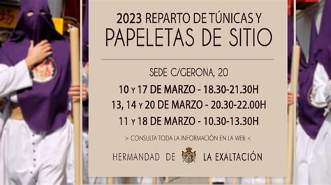 Reparto De Papeletas Y T Nicas Para La Estaci N De Penitencia