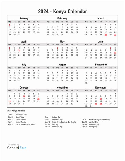 2024 School Calendar Kenya San Dacy Michel