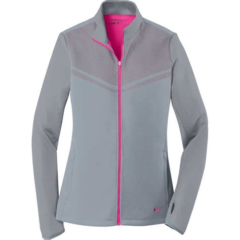 Nike Womens Cool Greyvivid Pink Therma Fit Hypervis Full Zip Jacket