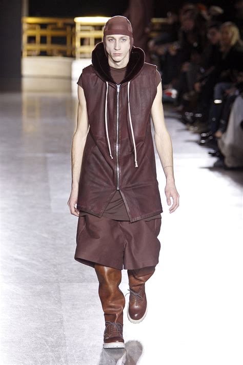 Rick Owens Menswear Fashion Show Collection Fall Winter 2014 Presented