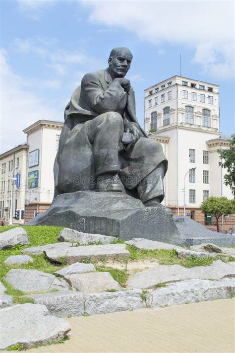 monument  yakub kolas editorial stock image image