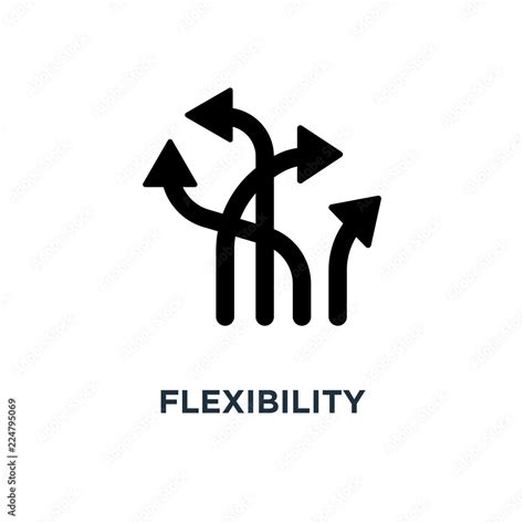 Flexibility Icon Flexibility Concept Symbol Design Vector Illu Stock