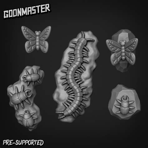 3d Printable Basing Bits 78 Bugs By Goon Master