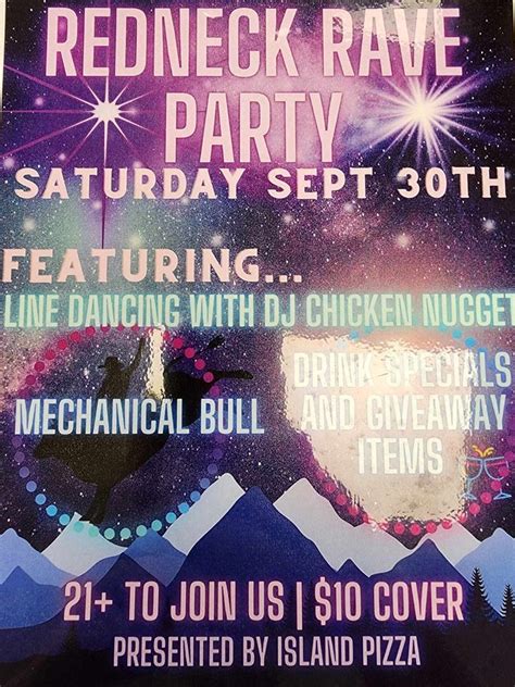 21 Redneck Rave Party Island Pizza Island Pizza Douglassville