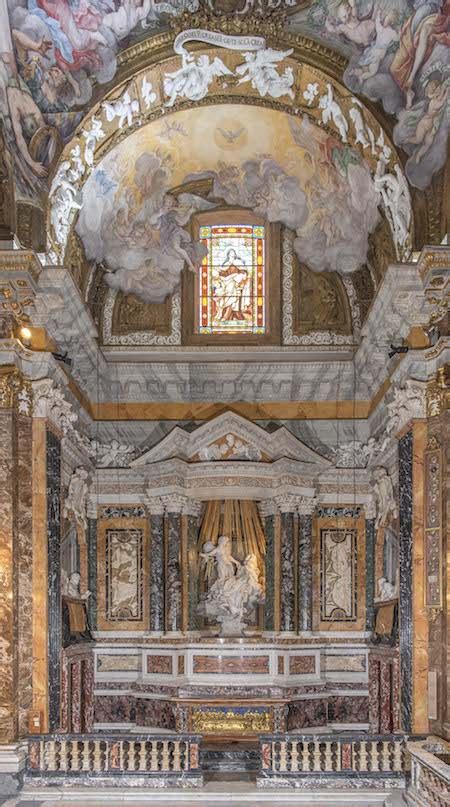 Roma Restaurata Lestasi Di Santa Teresa Del Bernini Nella Cappella