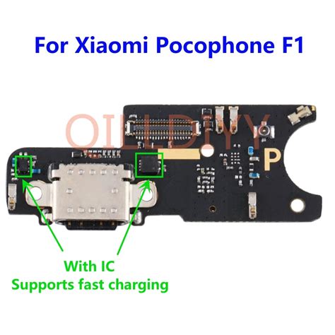 Original Para Xiaomi Pocophone Poco F Conector De Carregamento Usb