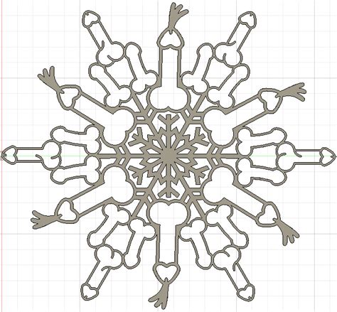 Archivo Stl Dick Copo De Nievemodelo De Impresi N D Para Descargarcults