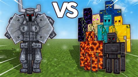 Ferrous Wroughtnaut Vs Golem Armies Extra Golems Minecraft Mob