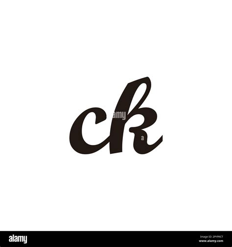 Letter Ck Connect Geometric Symbol Simple Logo Vector Stock Vector