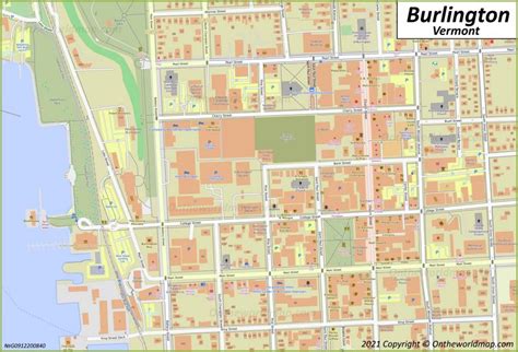 Downtown Burlington Map - Ontheworldmap.com