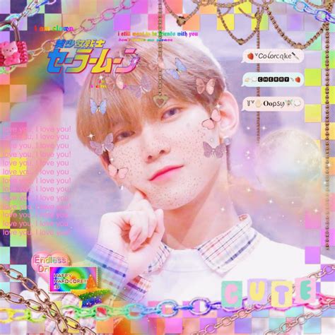 Yeosang Edit Aesthetic Rainbow Colors Kawaii Cute