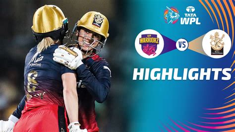 Watch UPW Vs RCB Highlights Video Online HD On JioCinema